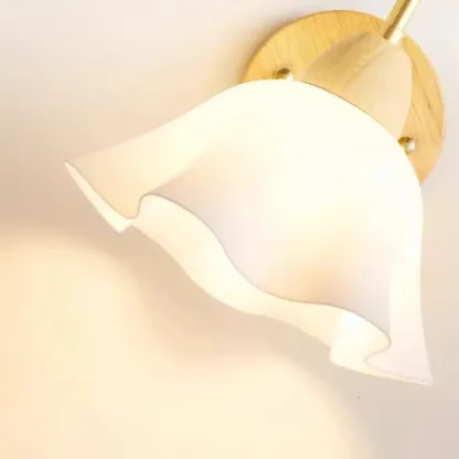 Pumpkin Acrylic Wall Sconce with Pull Switch for Bedroom