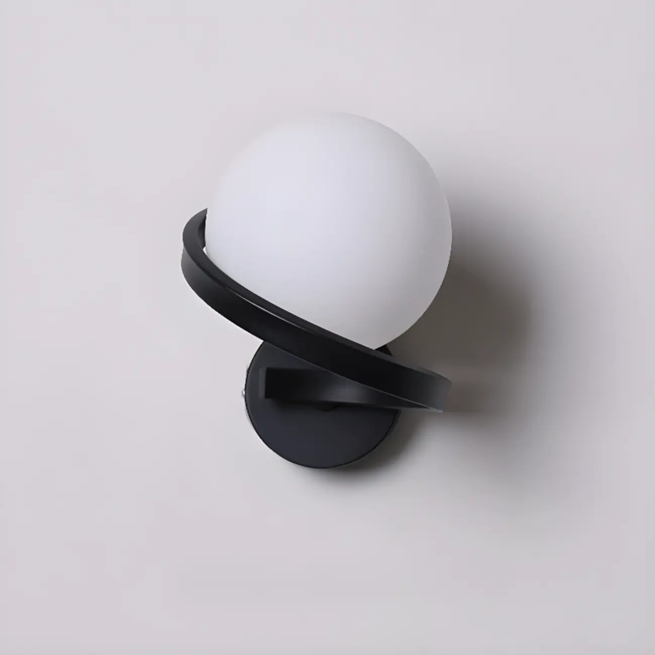 Modern Ball Wall Light, Polymer Shade, Home Decor Image - 9 | homeyfad