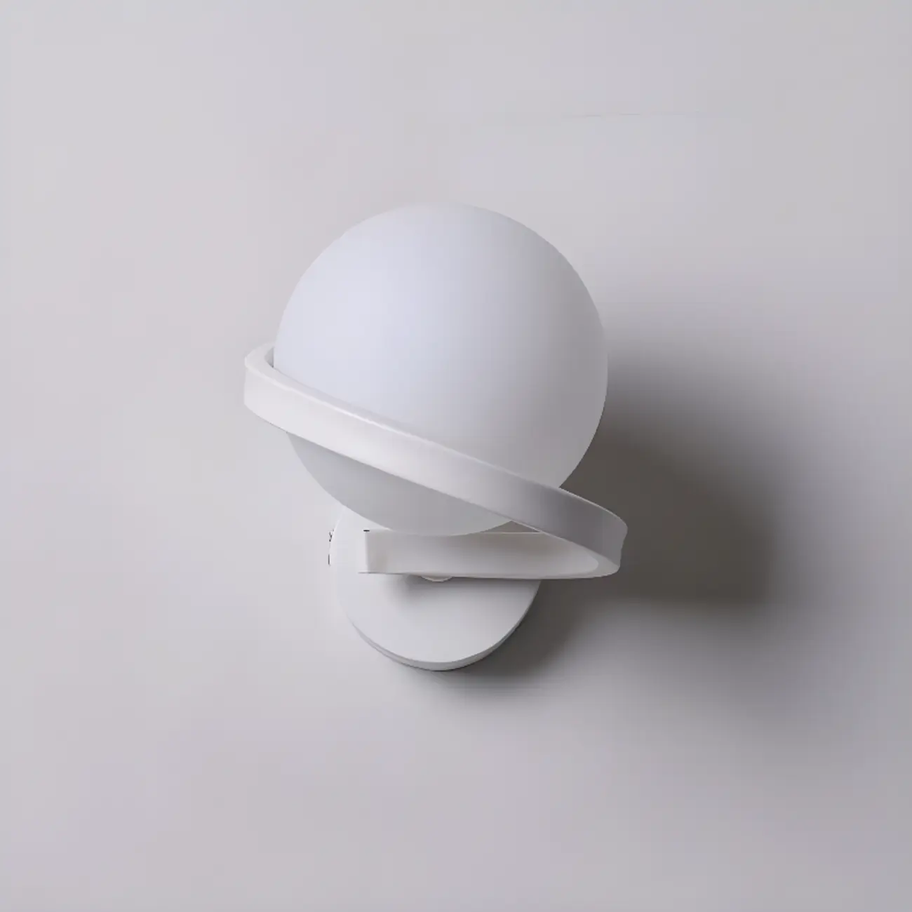Modern Ball Wall Light, Polymer Shade, Home Decor Image - 10 | homeyfad