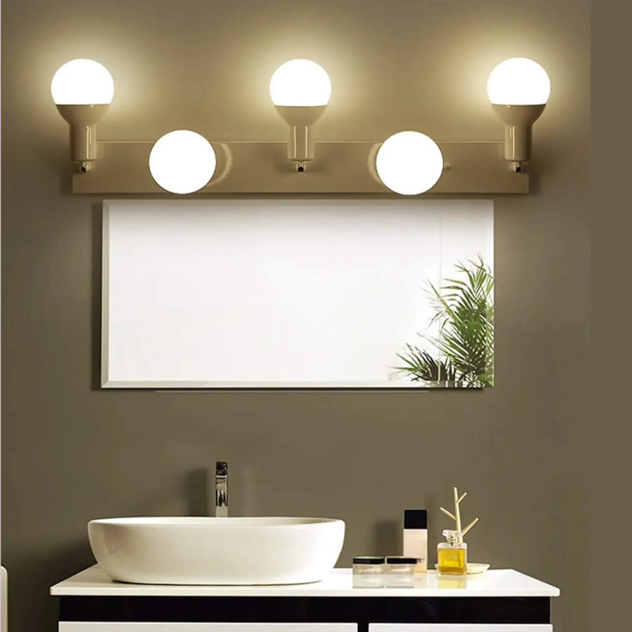 Modern White Multi -Light Bathroom LED Vanity Light | homeyfad