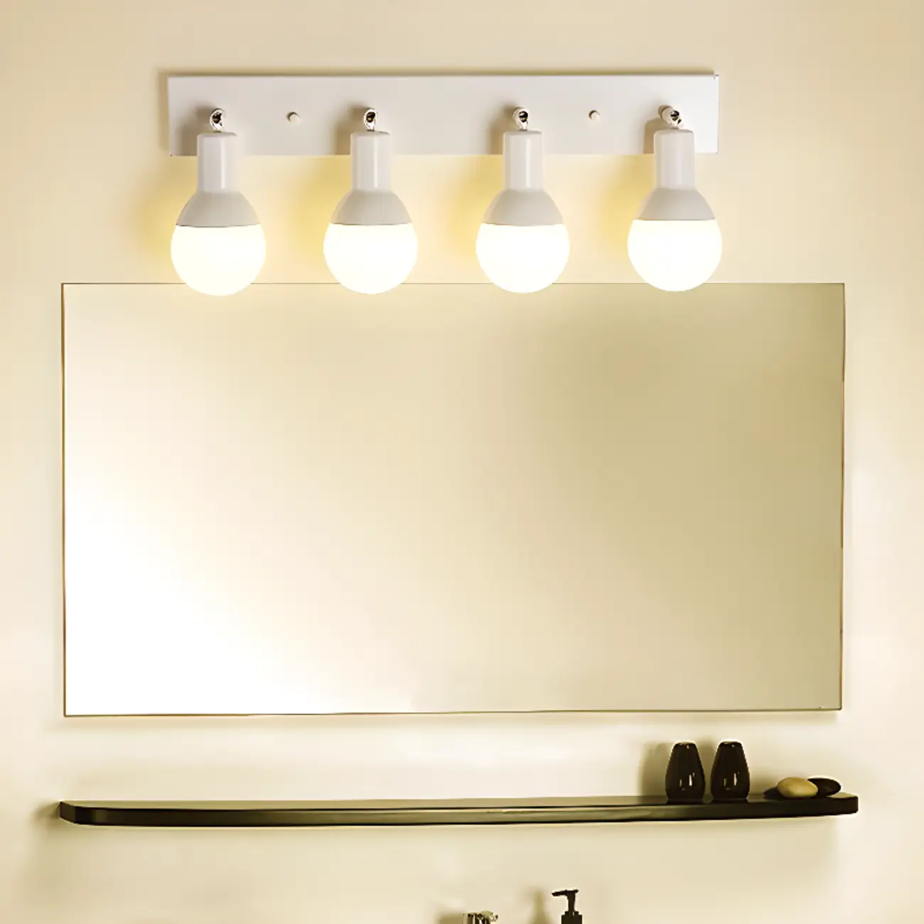 Modern White Multi -Light Bathroom LED Vanity Light | homeyfad