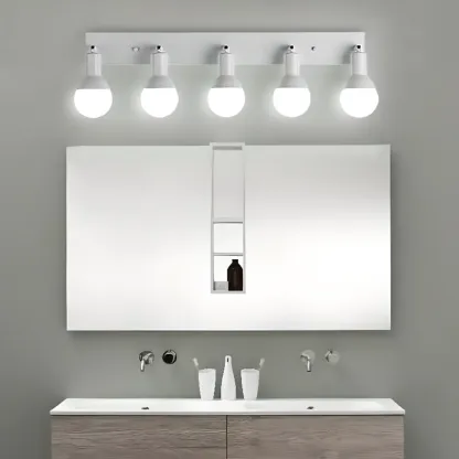 Modern White Multi -Light Bathroom LED Vanity Light