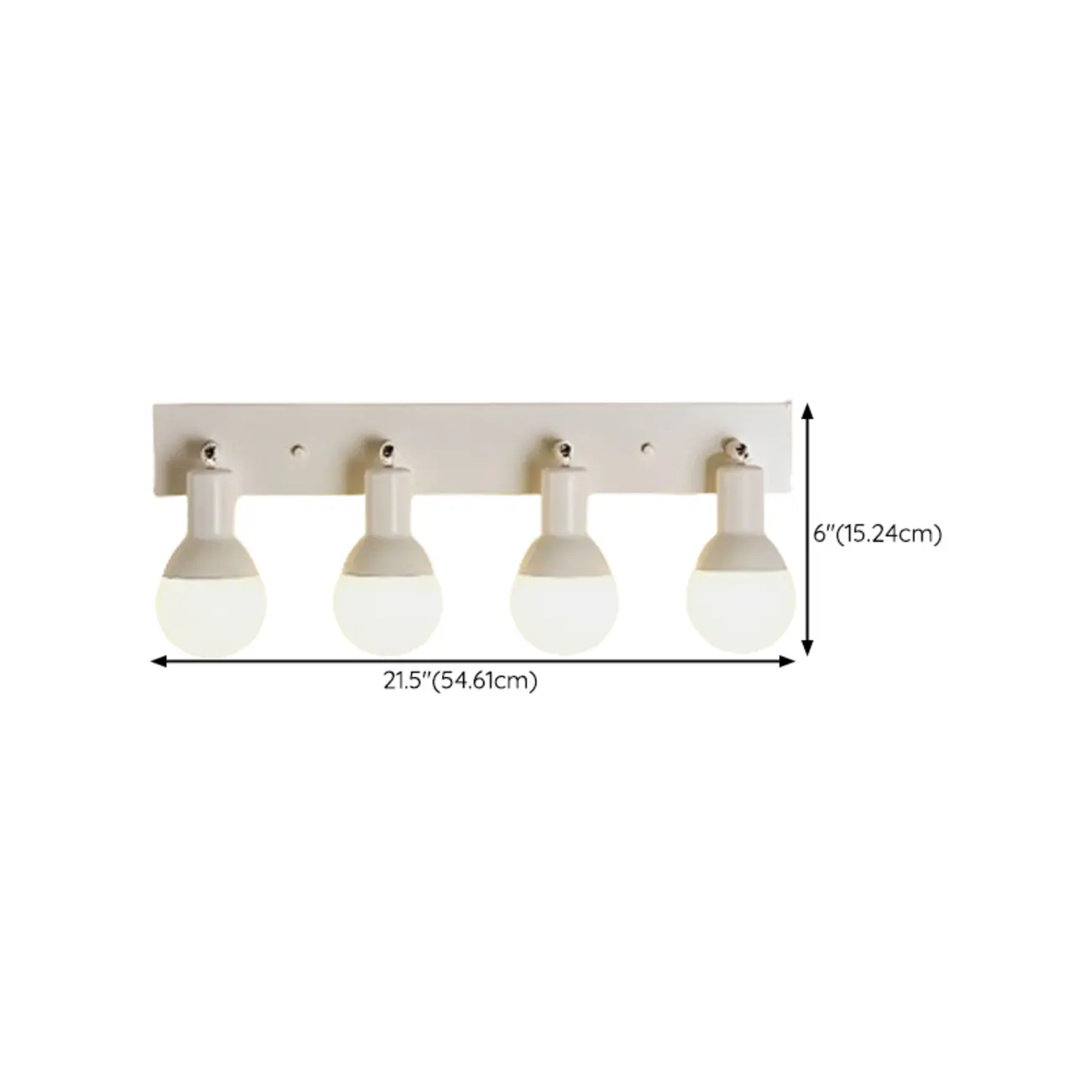 Modern White Multi -Light Bathroom LED Vanity Light | homeyfad