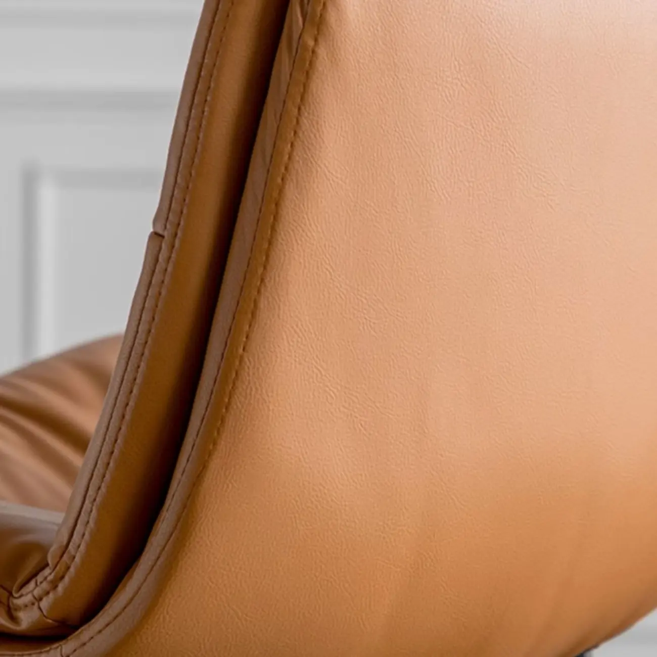 Modern Upholstered Low Back Metal Sled Bar Stools Image - 8 | homeyfad