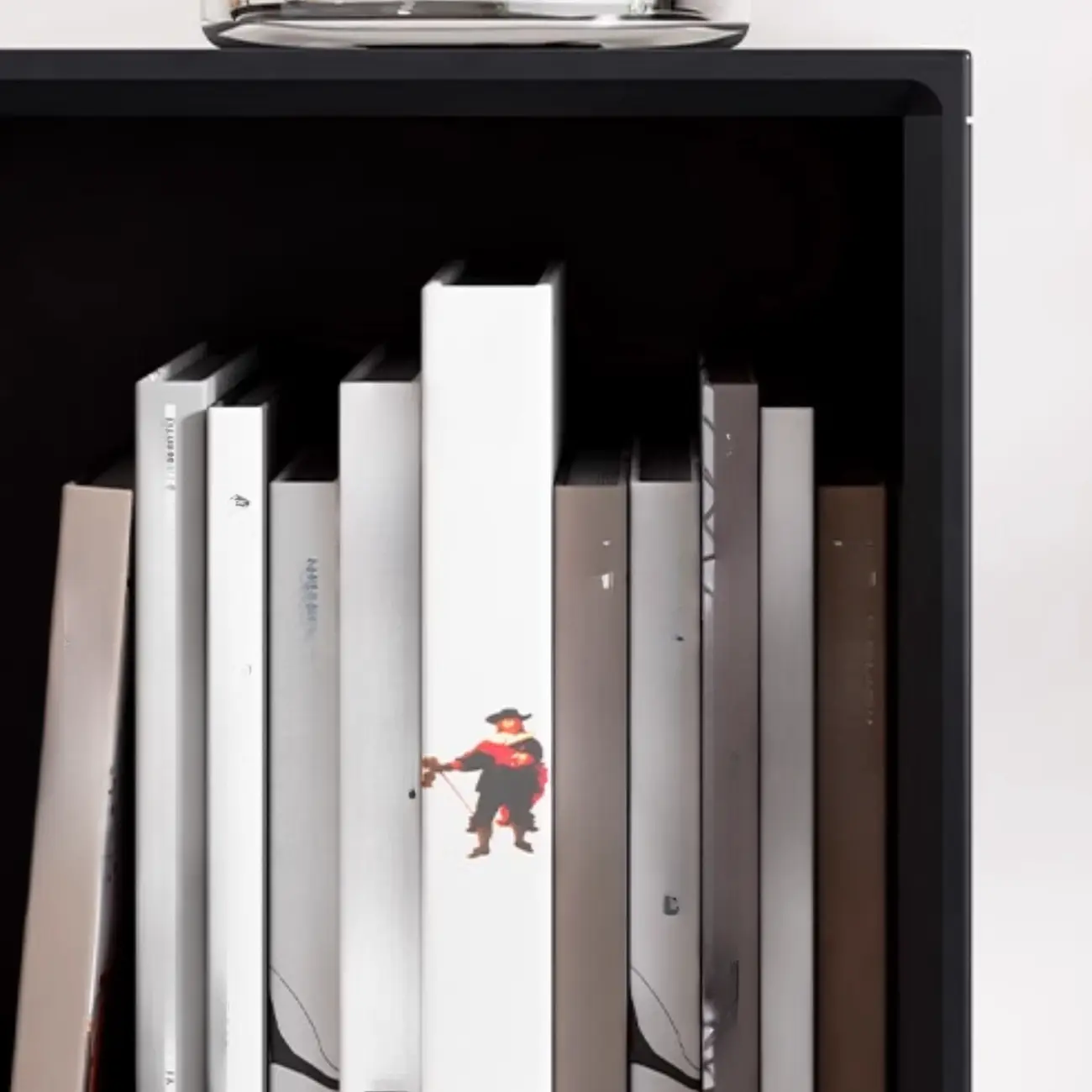 Modern Black Rubberwood Open Rectangle Bookcase Image - 9 | homeyfad