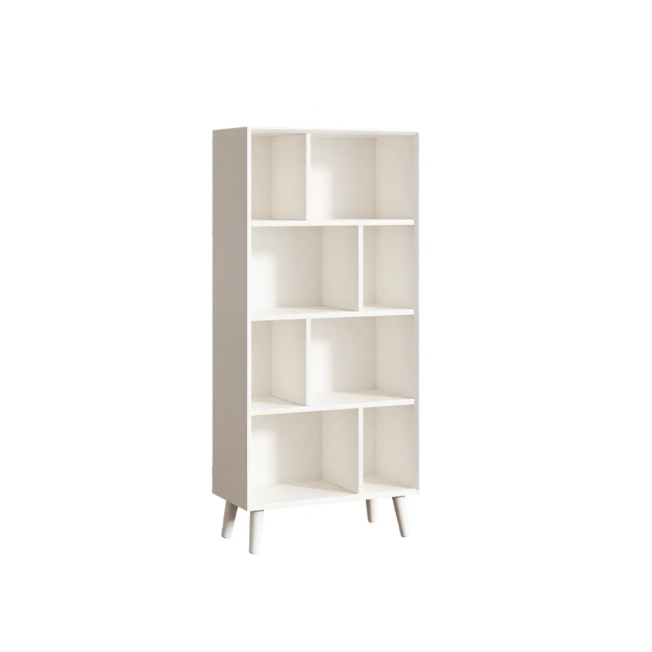 Modern Black Rubberwood Open Rectangle Bookcase Image - 20 | homeyfad