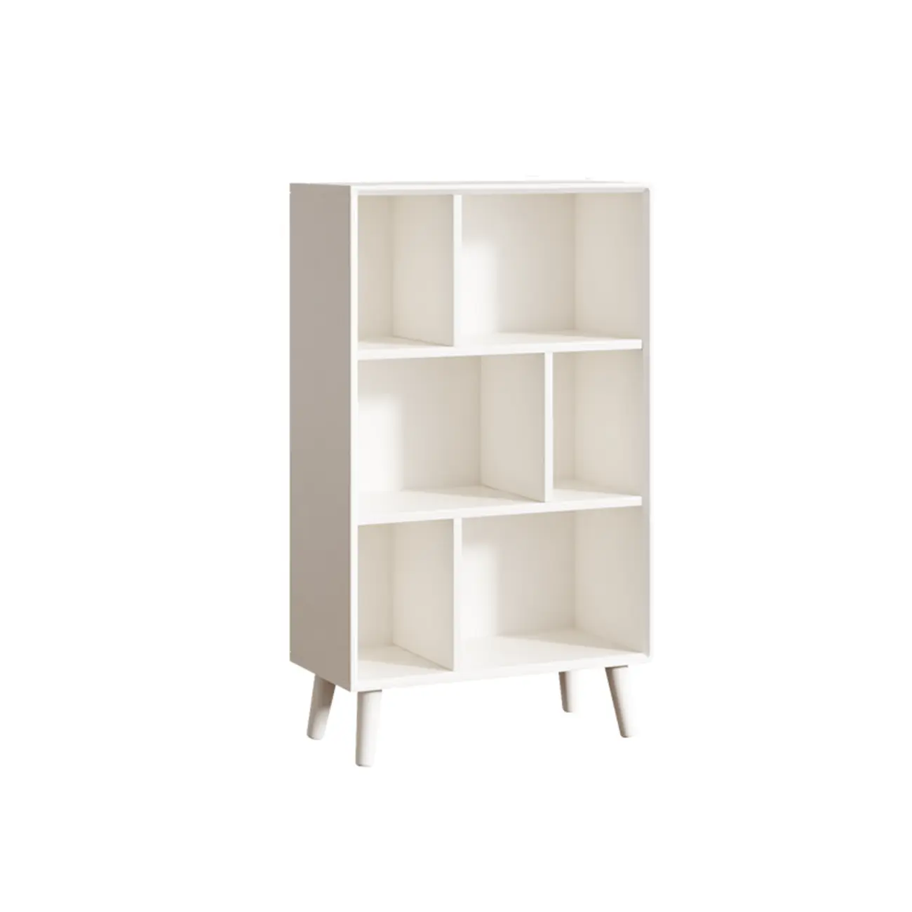 Modern Black Rubberwood Open Rectangle Bookcase Image - 21 | homeyfad