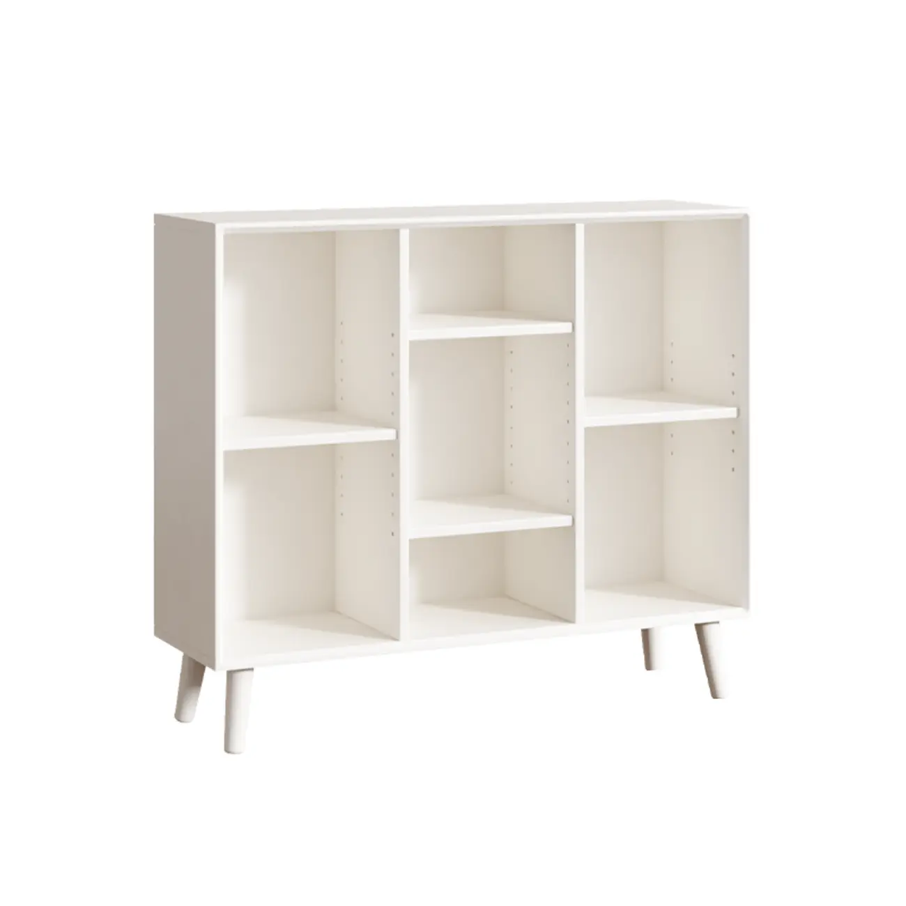 Modern Black Rubberwood Open Rectangle Bookcase Image - 23 | homeyfad