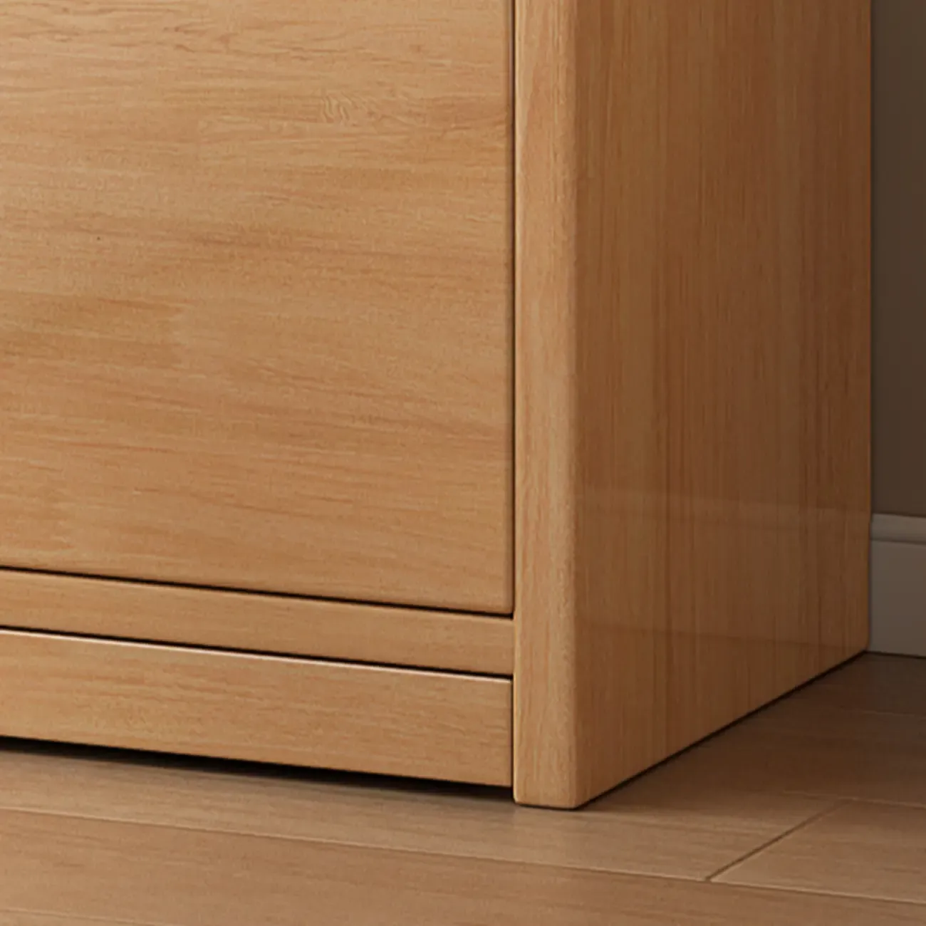 Nut-Brown Rectangle Wood 5-Shelf Storage Bookcase Image - 18