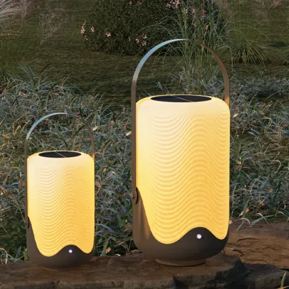 Modern Metal Lantern Solar Post Cap Light Image - 3