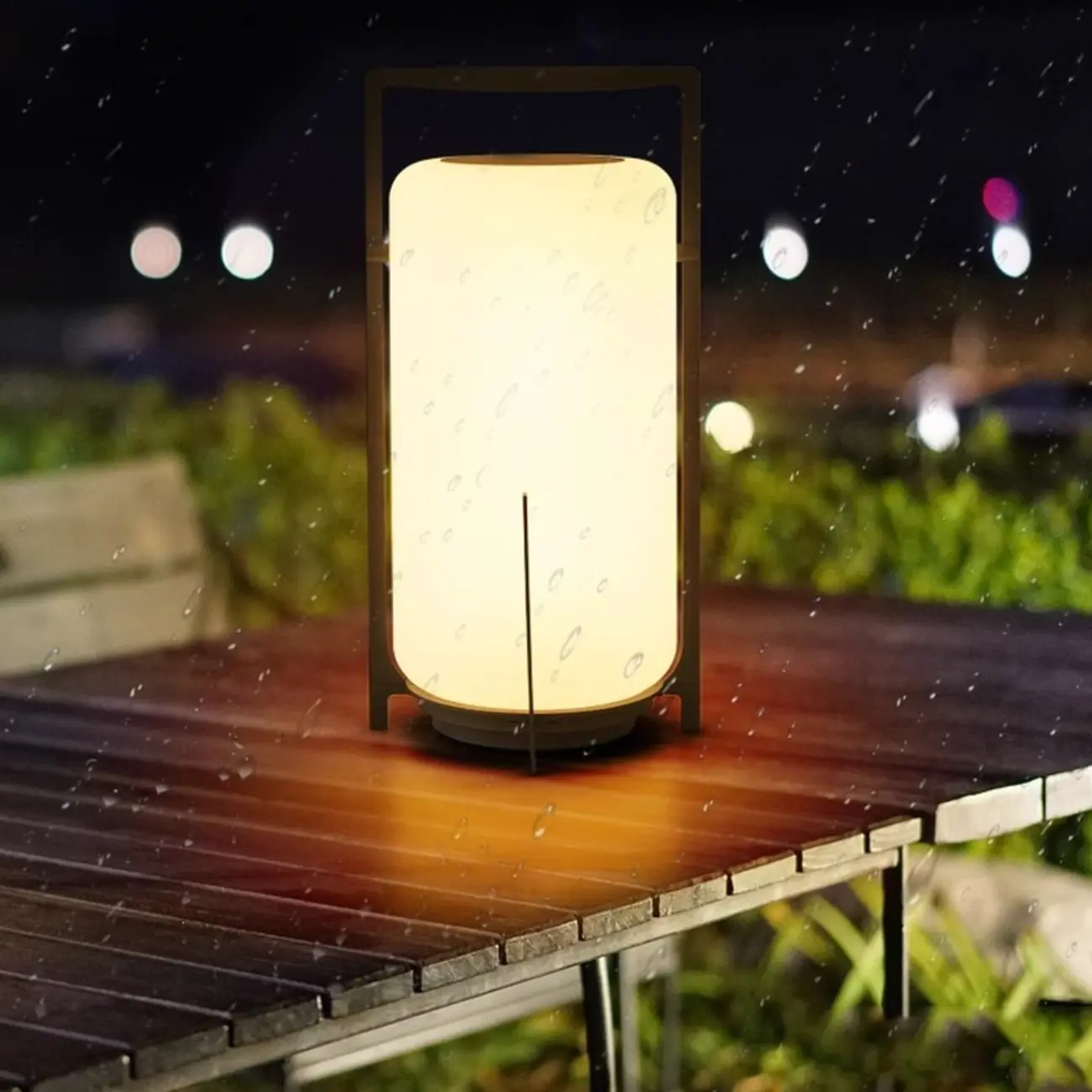 Modern Metal Lantern Solar Post Cap Light Image - 2 | homeyfad
