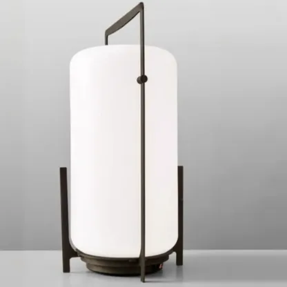 Modern Metal Lantern Solar Post Cap Light Image - 8