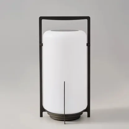 Modern Metal Lantern Solar Post Cap Light Image - 9