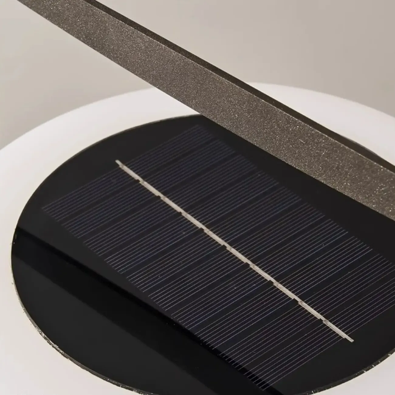 Modern Metal Lantern Solar Post Cap Light Image - 12