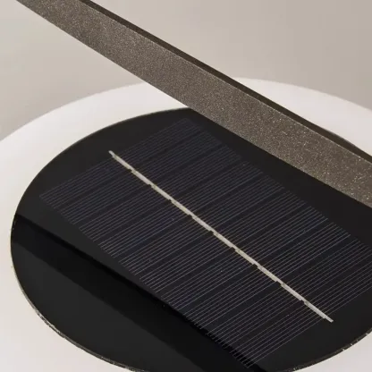 Modern Metal Lantern Solar Post Cap Light Image - 12