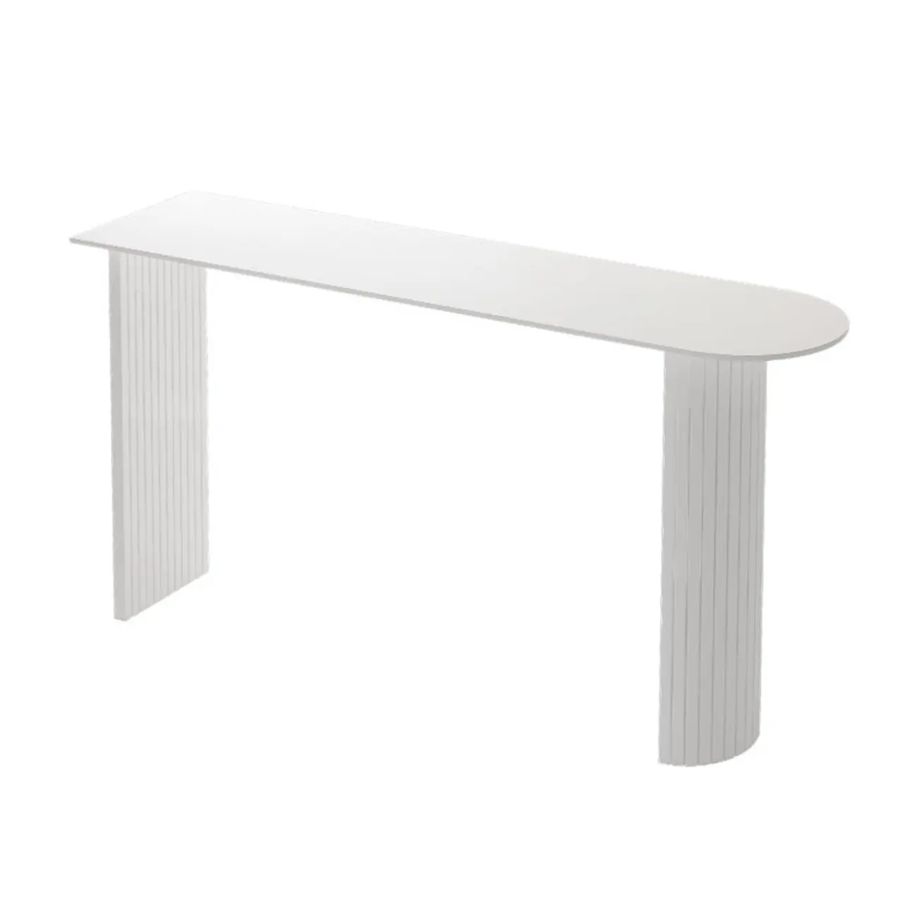 Modern Bar Height Table Stone Top Free Form Double Pedestal Image - 2 | homeyfad