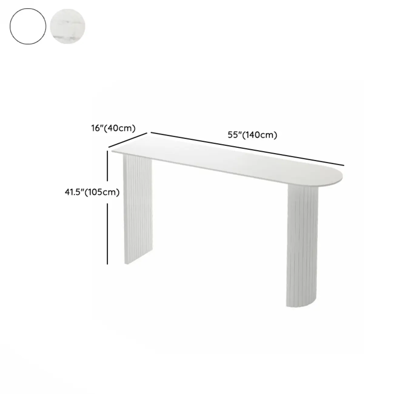 Modern Bar Height Table Stone Top Free Form Double Pedestal Image - 10 | homeyfad