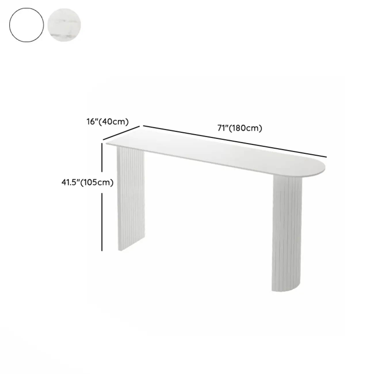 Modern Bar Height Table Stone Top Free Form Double Pedestal Image - 12 | homeyfad