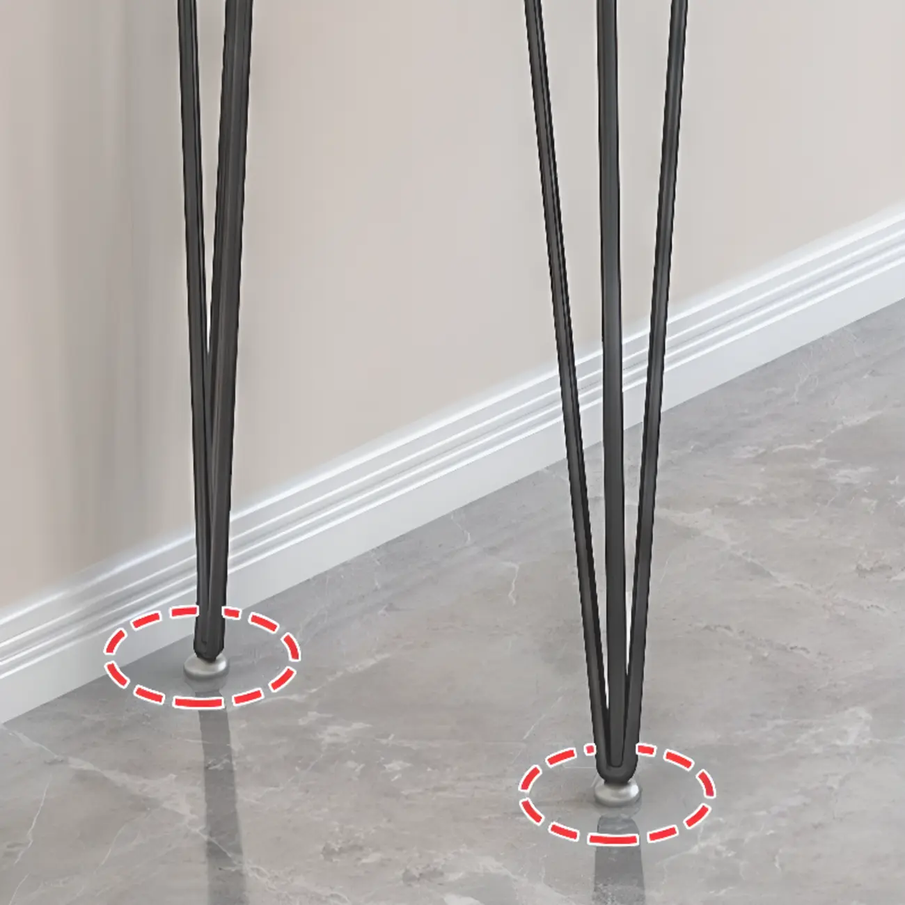 Sleek Modern White Bar Height Table Wood Top Metal Base Image - 11 | homeyfad