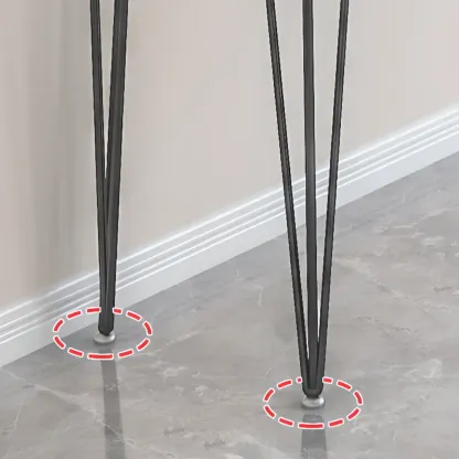 Sleek Modern White Bar Height Table Wood Top Metal Base Image - 11