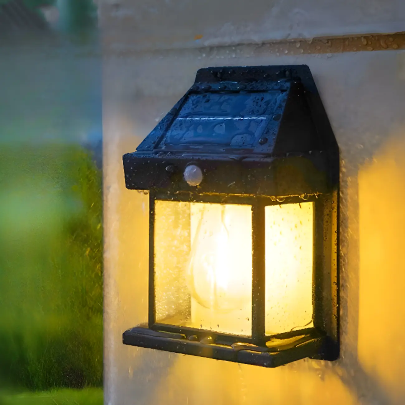 Modern Solar Metal Transparent Wall Sconce Image - 1 | homeyfad