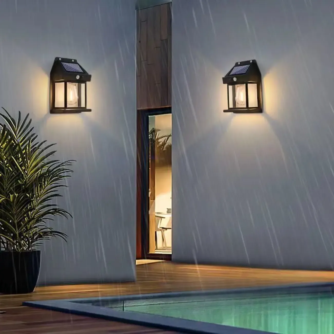 Modern Solar Metal Transparent Wall Sconce Image - 3