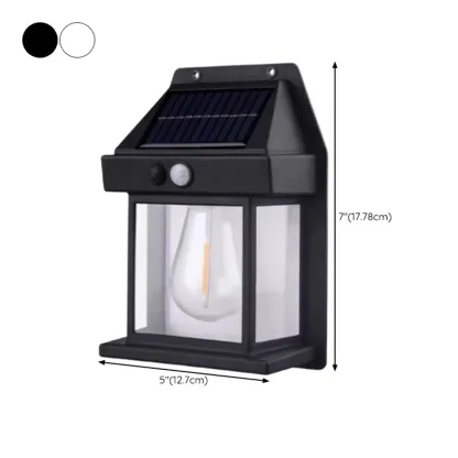 Modern Solar Metal Transparent Wall Sconce #size