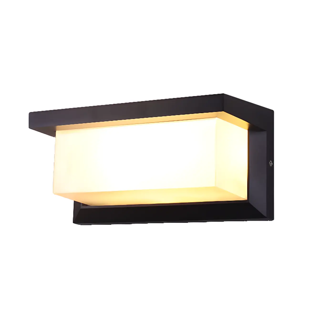 Modern Geometric Black Metal Flush Mount Wall Sconce Image - 7 | homeyfad