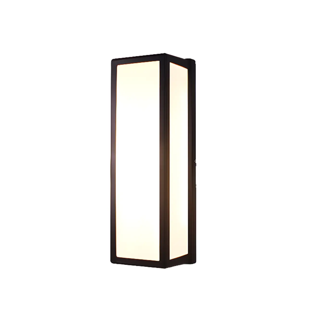Modern Geometric Black Metal Flush Mount Wall Sconce Image - 8 | homeyfad