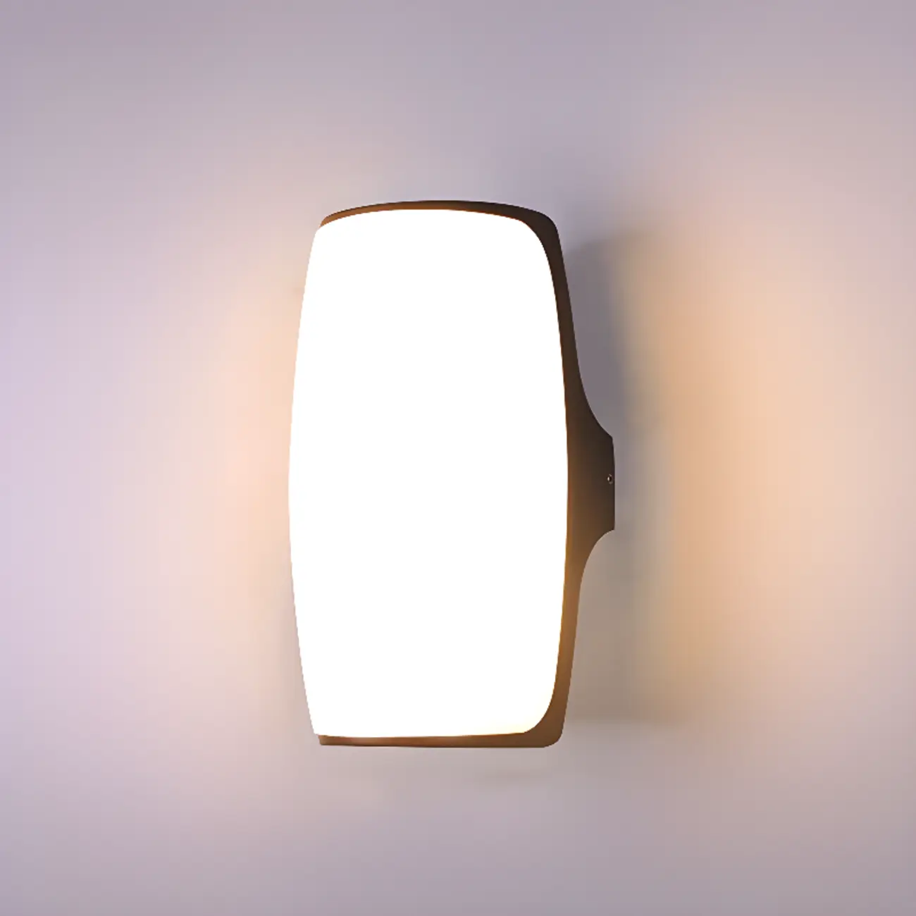 Modern Geometric Black Metal Flush Mount Wall Sconce Image - 9 | homeyfad