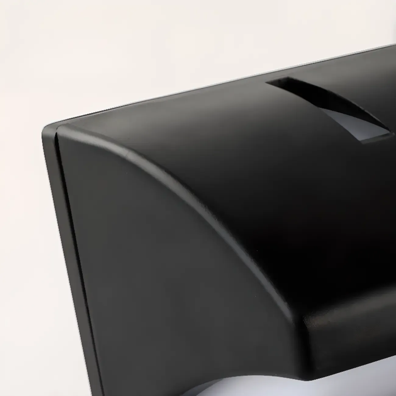 Modern Geometric Black Metal Flush Mount Wall Sconce Image - 11