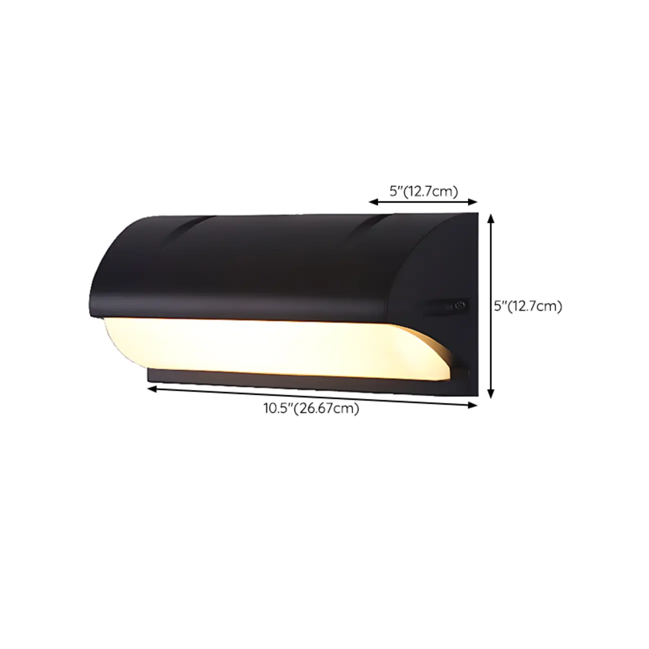 Modern Geometric Black Metal Flush Mount Wall Sconce Image - 14 | homeyfad