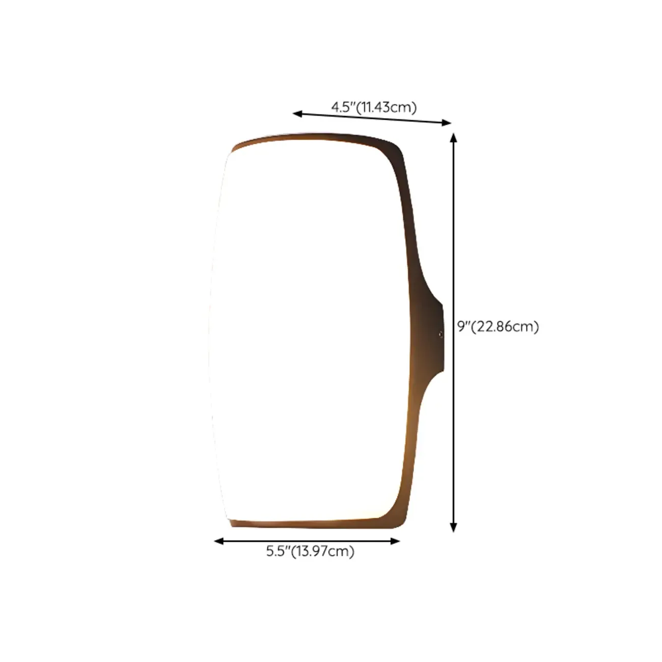 Modern Geometric Black Metal Flush Mount Wall Sconce Image - 16