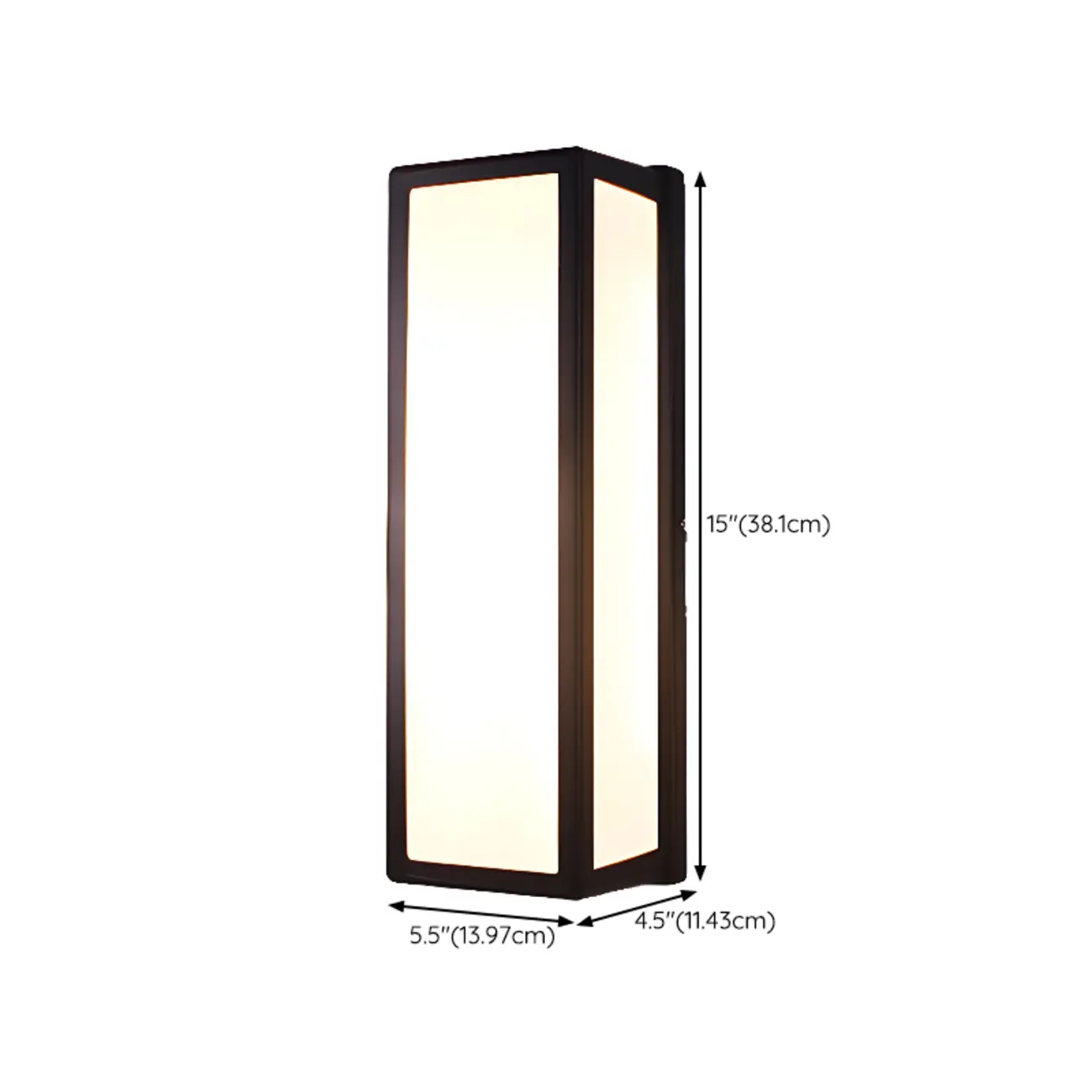 Modern Geometric Black Metal Flush Mount Wall Sconce Image - 17 | homeyfad