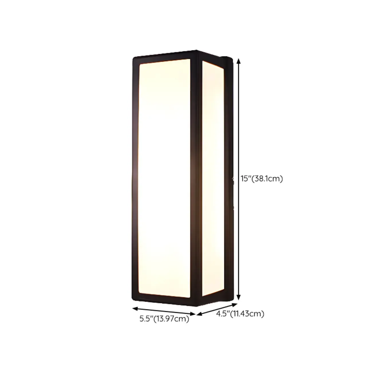 Modern Geometric Black Metal Flush Mount Wall Sconce Image - 17