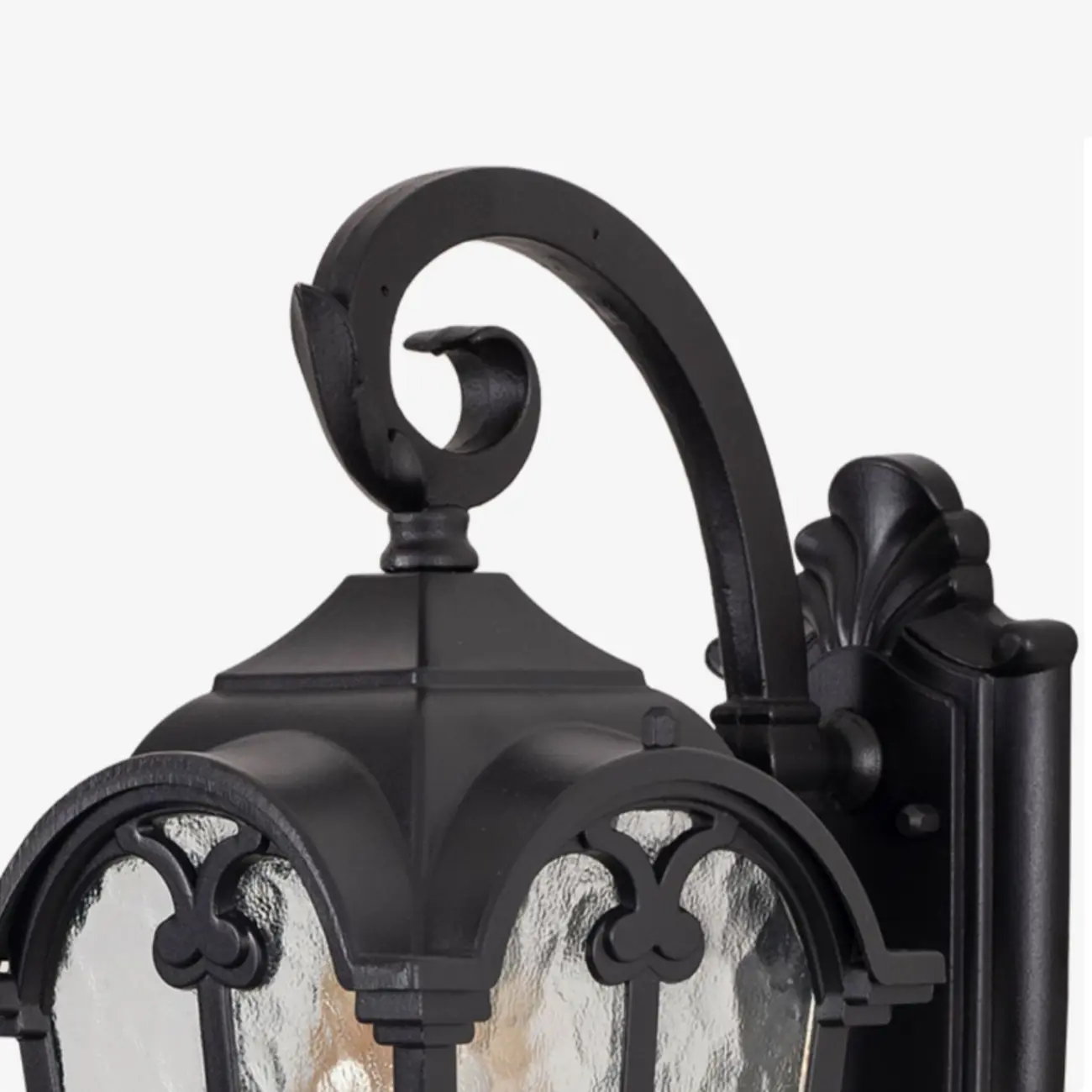 Vintage Black Outdoor Lantern Wall Sconce Image - 11 | homeyfad