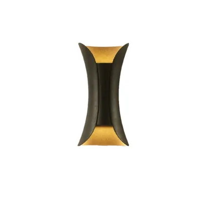 Modern 2-Light Metal Curve Wall Sconce Image - 5