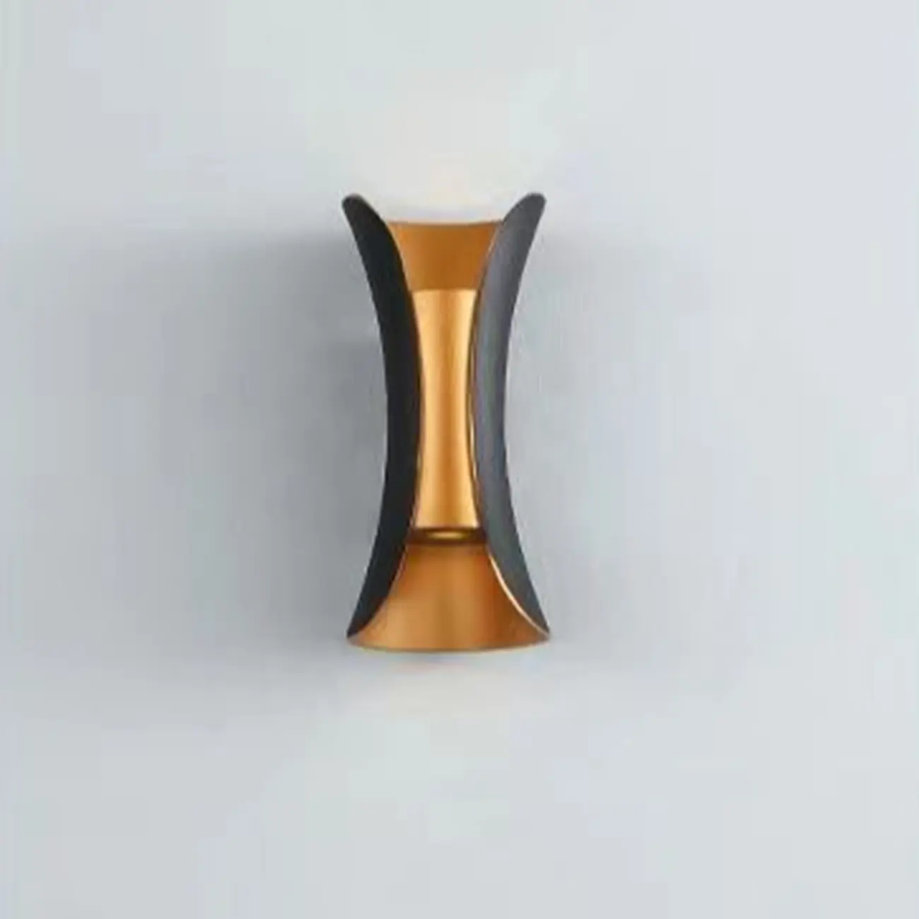 Modern 2-Light Metal Curve Wall Sconce Image - 12 | homeyfad