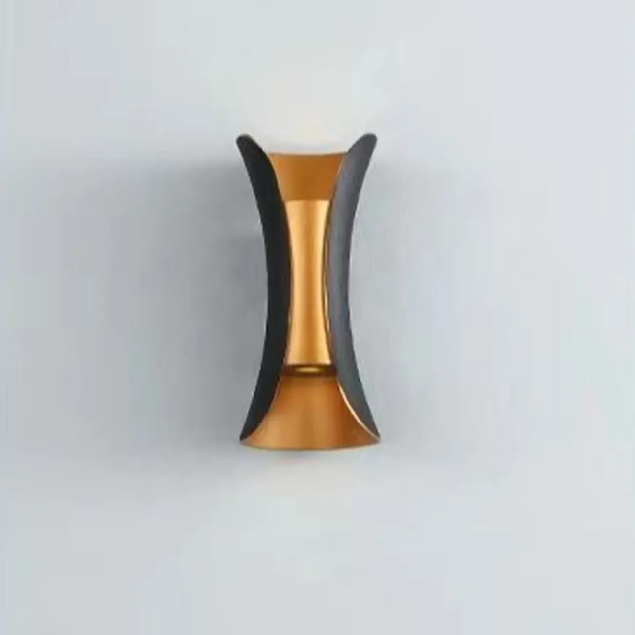 Modern 2-Light Metal Curve Wall Sconce Image - 12