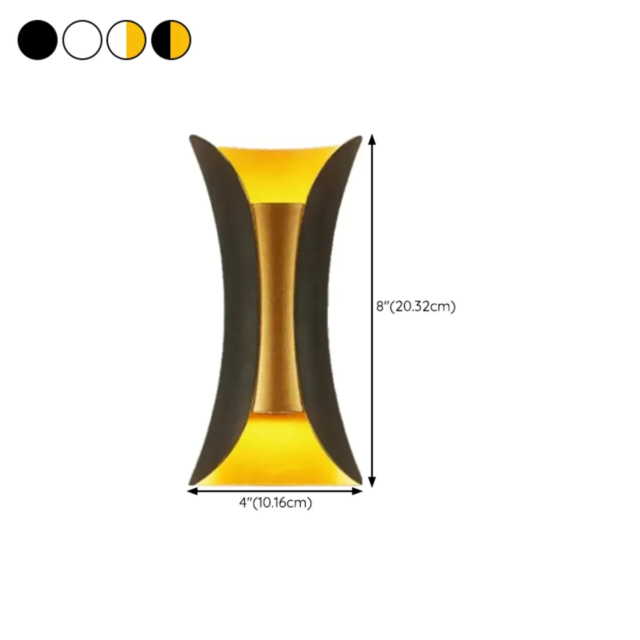 Modern 2-Light Metal Curve Wall Sconce Image - 19