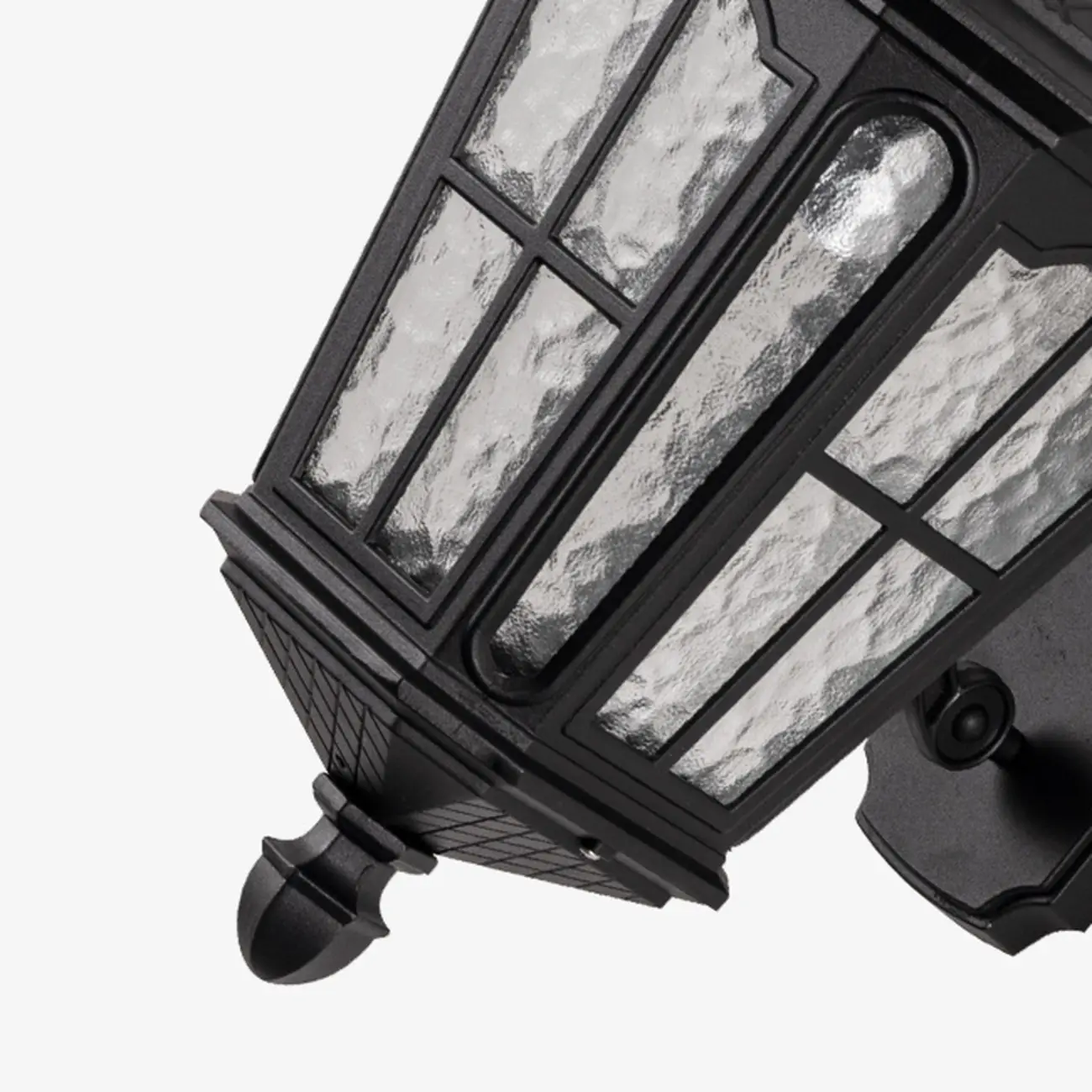 Small Industrial Metal Glass Lantern Outdoor Wall Light | homeyfad