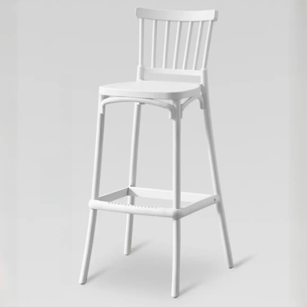 Modern Acrylic Square Counter Height Stools with Back Image - 13