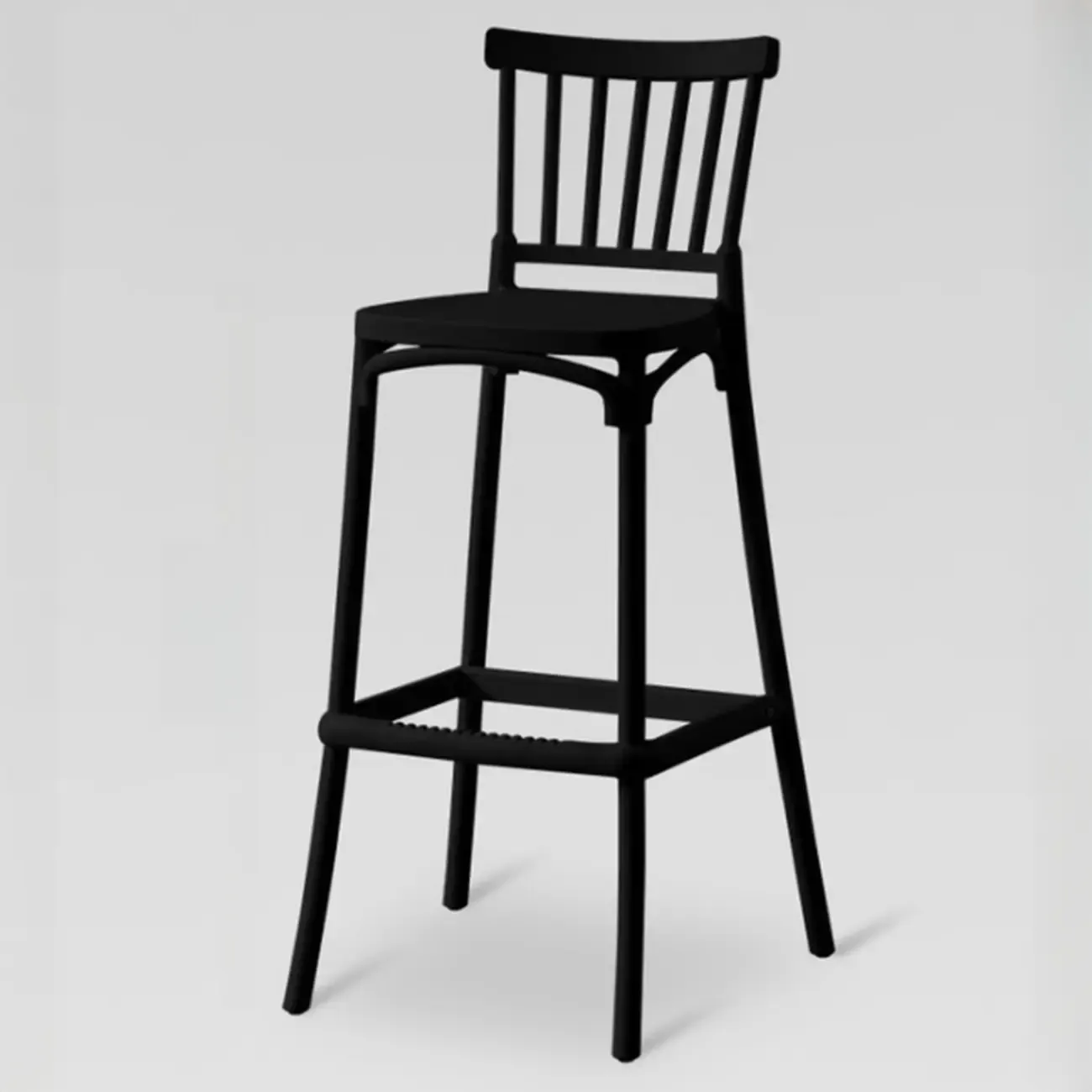 Modern Acrylic Square Counter Height Stools with Back Image - 14