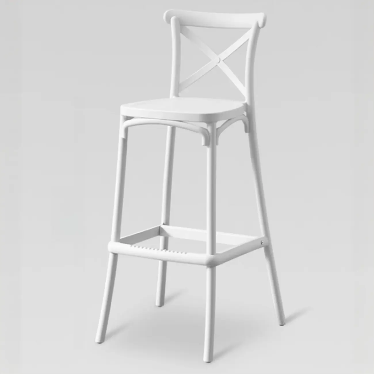 Modern Acrylic Square Counter Height Stools with Back Image - 15 | homeyfad