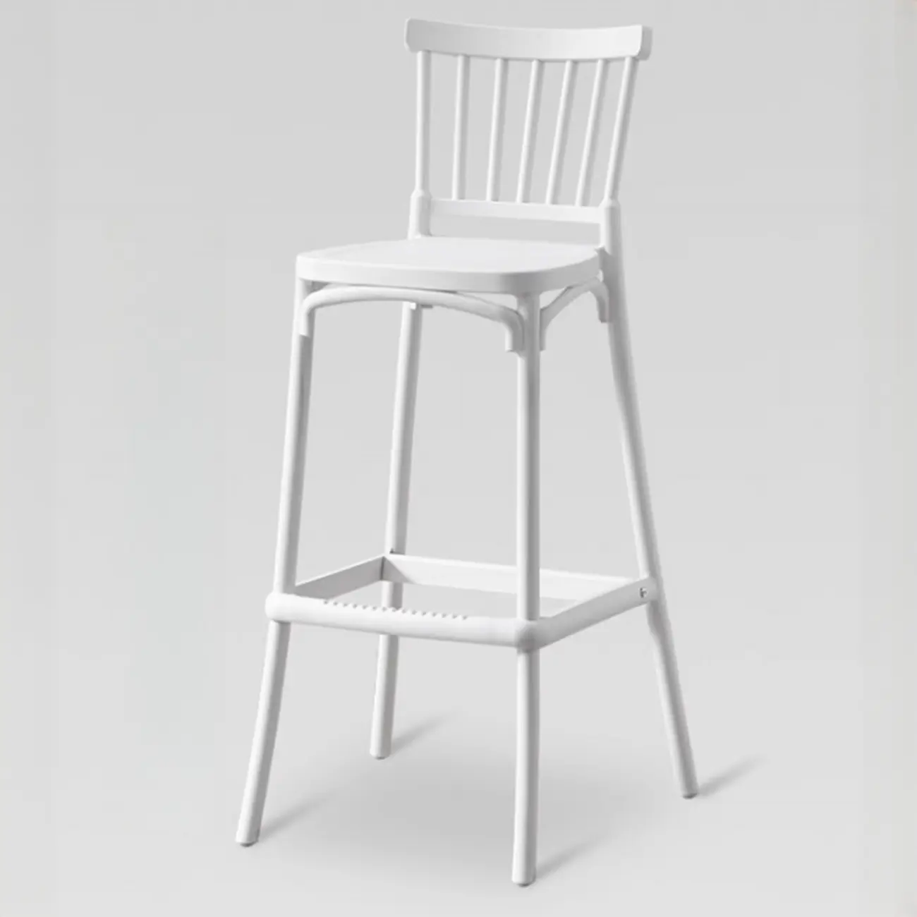 Modern Acrylic Square Counter Height Stools with Back Image - 17 | homeyfad