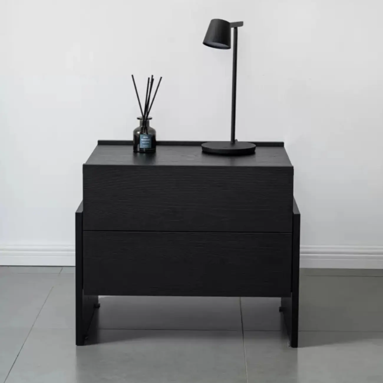 Modern Wood Drawer Storage Nightstand for Bedroom Image - 8 | homeyfad