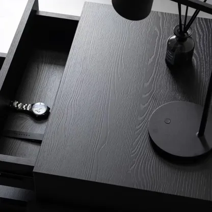 Modern Wood Drawer Storage Nightstand for Bedroom Image - 5