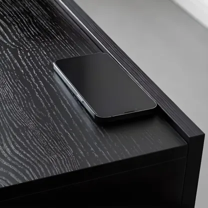 Modern Wood Drawer Storage Nightstand for Bedroom Image - 6