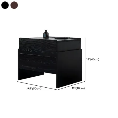 Modern Wood Drawer Storage Nightstand for Bedroom #size