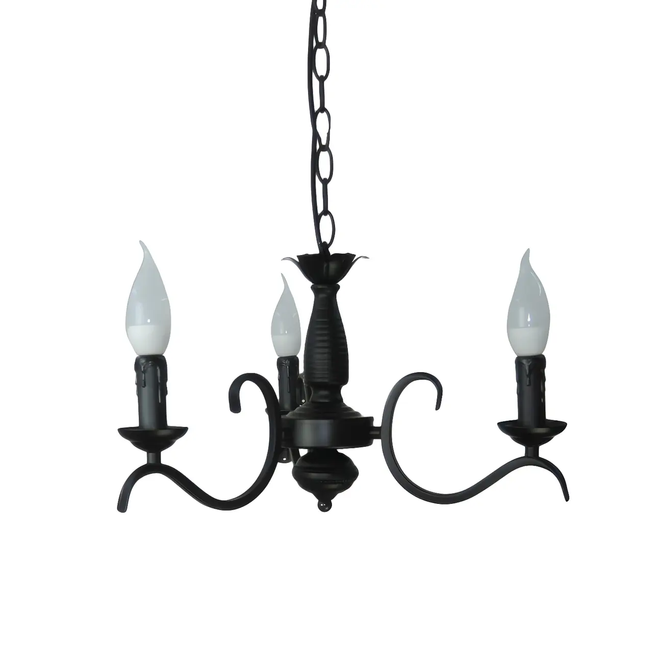 Industrial Black Metal Vintage Candelabra Chandelier Image - 16 | homeyfad